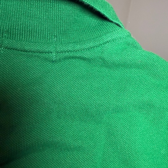 Polo Ralph Lauren Boys Polo Shirt Size 6 Green Hiking Bear Backpack Embroidered - Picture 9 of 10